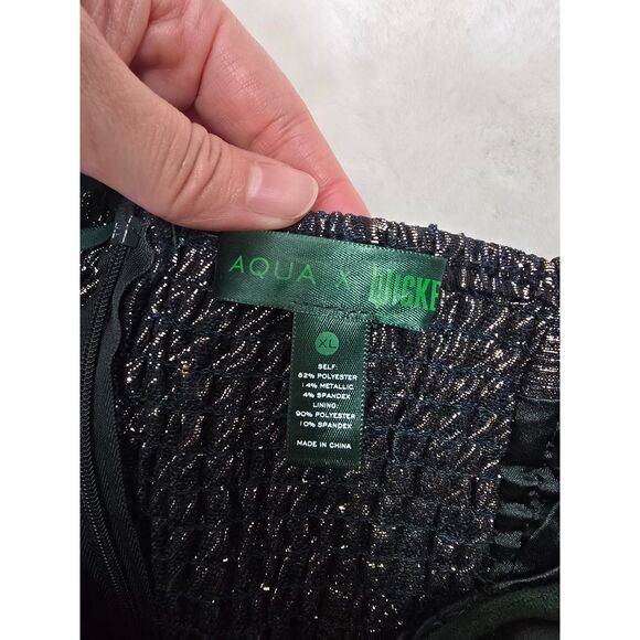 AQUA X Wicked Elphaba Green Swirl Jacquard Corset Gown Size XL NWT - Picture 13 of 15